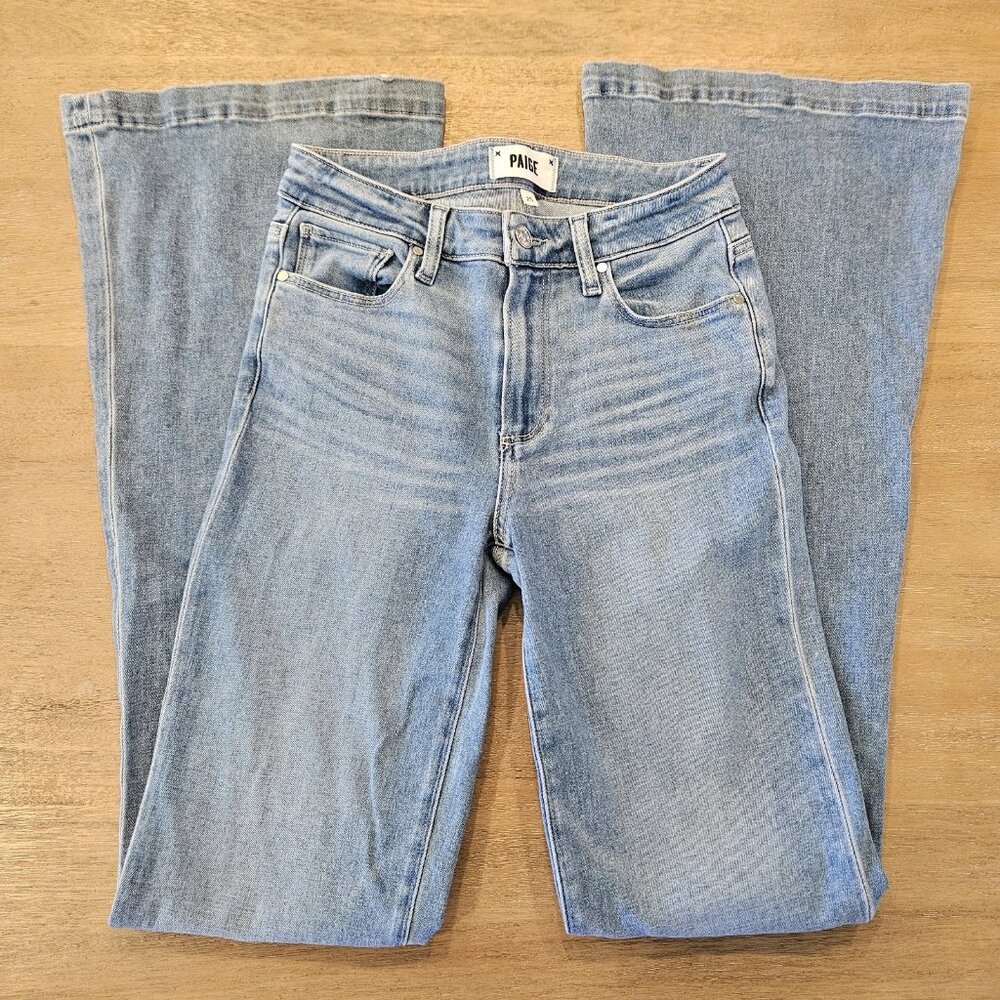 PAIGE Denim Anthropologie Genevieve Flare Jeans High Rise 25